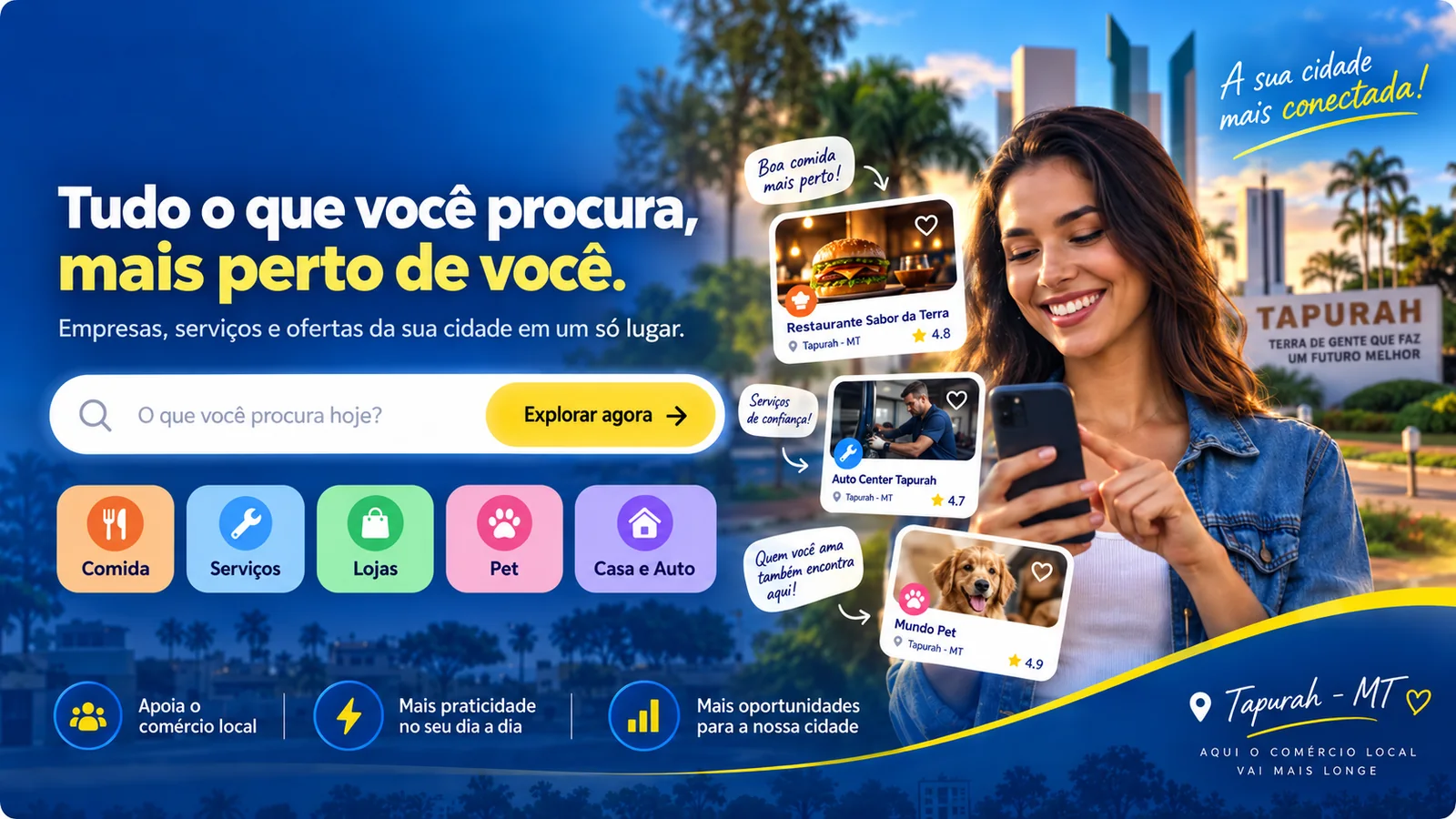 Tudo o que você procura, mais perto de você